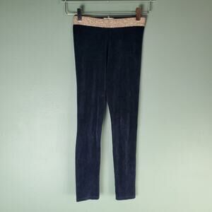 Boden Girls Black Sparkle Waist Velvet Leggings Size 9-10Y